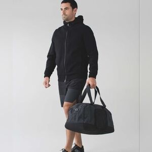 Lululemon City Sweat Duffel Bag Heathered Gray/Black